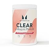 Myprotein Clear Collagen Protein Pulver | Cranberry und Himbeere – 30 Portionen | 18 g hydrolysierte Peptide | Saftähnlicher Clear Protein Drink | Zucker- & fettfrei | Muskelaufbau & Hautgesundheit