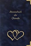 Stammbuch Berlin, dunkelblau, Velours, Goldprägung, Schmuckecken. Geschenk für Hochzeit. In buchbinderischer Handarbeit in Deutschland gefertigt