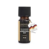 pajoma Duftöl 10 ml, Weihnachtszeit - Golden Line | 100% Naturrein Ätherisches Öl für Aromatherapie, Duftlampe, Aroma Diffuser, Massage, Naturkosmetik | Premium Qualität
