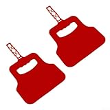 Tragbarer manueller Grill-Handventilator für effiziente Feuerbeleuchtung und stabilen Luftstrom beim Grillen, Camping und Kochen im Freien (rot)