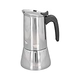 2/4 Tassen, rostfreier Stahl, lebensmittelechte Designs für Zuhause, Camping, stabile Konstruktion und saubere Reinigung, Herd, geeignete Kaffeekannen