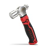 HOUSERAN Kugelhammer, 376g, Mini Hammer,Schlosserhammer, Ingenieurhammer, Kleiner Hammer für Metallbearbeitung, Bastelarbeiten