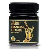 Ahititi Manuka Honig MGO 800+ 250g Premiumqualität aus Neuseeland aktiv und roh, im Labor getestet, zertifizierter Methylglyoxalgehalt – Manuka-Honig aus der Manuka-Pflanze, 100% Manuka, vegetarisch