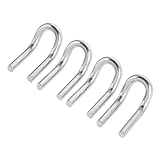 Amosfun 4 Stücke Motorrad Haken Motorrad Haken Federhaken Motorräder Haken Motorrad Ersatzteile Silber Edelstahl