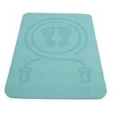 CONGARTENO Rutschfeste Stoßdämpfende Tpe Trainingsmatte für Seilspringen und Indoor Fitness Multifunktionale Sportmatte für Haushalt Gelenkschonend und Langlebig Grün