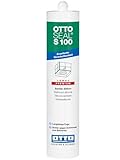 OTTO-SEAL S100 Sanitär-Silikon 300 ml Umbra – Premium 1K Silikon-Dichtstoff für Bad, Küche, Wand & Boden – UV- und witterungsbeständig