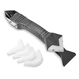 IEBTAWN 1 Stück 5-In-1 Silikon-Dichtungswerkzeug-Set – Entferner, Fugenschaber & Glätter Mit 5 Austauschbaren Pads Für Küche, Bad Und Bodenversiegelung Anwendung
