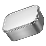 Cabilock Edelstahl Crisper Kühlschrank Aufbewahrungsbox Lebensmittelkanister Gefrierbehälter Mikrowellenbehälter Zwiebelbehälter Behälter Für Kekse Frischhaltebox Lebensmittelbehälter