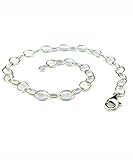 Beate Stohr - Armband Silber 925, Länge bis 21cm mit Karabinerverschluss, individuell einstellbares Armband für Charms, für Damen & Mädchen, Bettelarmband