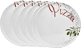 Van Well Famosa italienische Pizzateller groß ø 33cm weiß...
