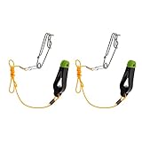 EXMDLLY 2 StüCk Schnur AuslöSer, 17 Downrigger Release Stacker Clip Angel Vorfach mit Longline Clips Einrasten