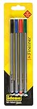 Idena 516186 - Fineliner 4 Stück, Strichstärke 0.4 mm