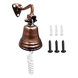 ARSUK Schiffsglocken aus Messing – Antike Wandglocke, Glocke für Türklingel, Schulempfang, Abendessen, Gartendekor, Geschäfte und Hotelservice