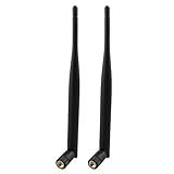 Futheda 2 Stücke WLAN Antenne Dualband 2.4GHz 5GHz 5.8GHz 6dBi MIMO RP-SMA Stecker Antenne für WLAN Router Drahtlose Netzwerkkarte USB Adapter Sicherheit IP Kamera Videoüberwachung Monitor Bluetooth