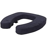 Beavorty Erhöhter Toilettensitz mit Weicher Polsterung Waschbarer Wc Sitzbezug Rutschfest und Isoliert für Senioren und Badezimmerkomfort im Winter