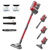 Akitas V10 30V 450W Akku Staubsauger kabellos Stielstaubsauger aufrecht und handgehalten, Leichtgewicht mit bürstenlosem digitalem BLDC-Motor, geeignet für Teppiche und Tierhaare