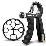 FUNFLEX Handtrainer Fingertrainer, Griffkraft Trainer Set, Verstellbarer Unterarmtrainer, Finger Trainer, Unterarm Trainingsgerät, Grip Trainer, Fitness Hand Training, Krafttraining
