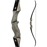 Recurve-Bogen Bogenschießen Bogen Jagd Langbogen Rechte Hand & Linke Hand 20-50 Lbs für Erwachsene Ziel Praxis Wettbewerb Überleben (01,45LB)