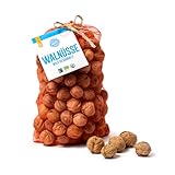 PAKKA - Bio Fairtrade rohe Wilde Bergwalnüsse in Schale 2kg, Walnüsse mit Schale wildgesammelt direkt von Kleinbauern aus Samarkand in Usbekistan, vegan, Familienpackung, Value-Pack 2000g (1er Pack)