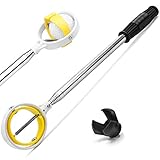 prowithlin – Golfball-Retriever – Teleskop Ballsammler für Wasser mit Putter-Grabber und Saugwerkzeug, Edelstahl, Gelb, 1.83 m, Gewicht: 0,2 kg