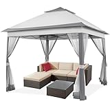 Yaheetech Pavillon 3,3x3,3m Wasserdicht Stabil Pop Up...