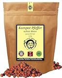 Uncle Spice - roter Kampot Pfeffer - 120g echter Kampot Pfeffer rot - Premiumqualität - ganze sonnengetrocknete Pfefferbeeren, mit Liebe handverlesen aus Kambodscha, echter roter Pfeffer