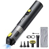 AUXITO Mini Handstaubsauger Akku mit hoher Leistung 24000 Pa,Autostaubsauger mit Blas- & Saugfunktion, 30 Min Laufzeit, USB-C Ladung, Kleiner Staubsauger Handlich für Auto, Haus, Haustiere, Bür