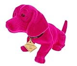 Kremers Schatzkiste Wackeldackel Pink 19cm Handgefertigt Deutschland Dekoration - Nostalgische Auto Deko für Hutablage - Wackelkopffigur - Geschenk für Autoliebhaber - Made in Germany
