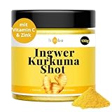 INGWER KURKUMA SHOT, 100g, Ingwer Shot Pulver, natürlich scharfe INGWER SHOTS, vegan