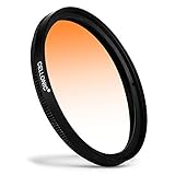 CELLONIC Farbverlauf Filter Orange kompatibel mit Panasonic Leica/Lumix Ø 62mm Verlauffilter Verlaufsfilter