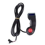 RASTKY Daumenvoltmeter LCD Digitale Batteriespannungsanzeige Elektrofahrrad-Autovoltmeter mit 3-Gang-Schalter Eliminiert die Analoge Leistungsanzeige für Lithiumbatterien, Trockenbatterien