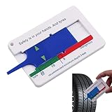 Eupneicu Profiltiefenmesser, Profiltiefenmesser Für Reifen, 0 Bis 20 Mm Tiefenmessschieber, Leicht Zu Tragen, Reparaturwerkzeug Zur Messung Der Dicke