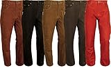 Lederjeans Herren Damen- Lederhose lang Herren echtes Nubuk Leder Fuente Motorrad Biker Jagd REIT Trachten Lederhose 5 Farben