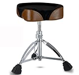 Luminexia Sattel trommelhocker,Schlagzeughocker,höhenverstellbarer Trommelsitz(45~68cm),verstellbare Trommel Stuhltrommel Stuhl,universell für Erwachsene
