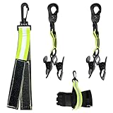 Keaistar 3 Stück Handschuhhalter Feuerwehr, Handschuhhalter Gürtel Flammhemmender Stoff Handschuh Clip, Handschuh halterung mit Metall Wanderschnalle für Aufhängen Schutzhelmen Masken Handschuhen