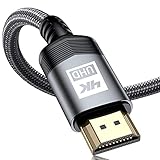 sweguard 4K HDMI Kabel 4Meter, HDMI 2.0 auf HDMI Kabel 4K@60Hz 18Gbps Nylon Geflechtkabel, vergoldete Anschlüsse mit Ethernet/Audio Rückkanal, kompatibel Video 4K UHD 2160p,HD 1080p (grau)