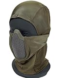 OneTigris Balaclava Mesh Gesichtsschutz Taktische Sturmhaube Ninja Style Vollgesichtsmaske für Airsoft