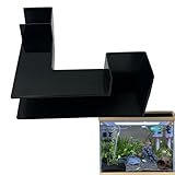 Decorhome Aquarium-Tunnel, dekoratives Zubehör, multifunktionale Garnelen-Höhle für Aquarien, Eck-Aquarium, unterirdischer Tunnel, verschönert das Aquarium