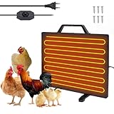 Heizung HüHnerstall,140W wärmeplatte küken, Energieeffizientes Design Sicherer als Brooder Lampen Heizung, Hühnerheizplatte für Drehung, geeignet für Bauernhöfe, Hühnerställe, Entenhäuser