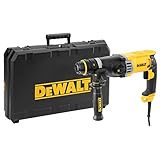 DEWALT SDS Plus Kombibohrhammer/ Schlagbohrmaschine (900 Watt, max. Bohrleistung (Beton) 26 mm, Schnellwechsel-Bohrfutter, Drehstopp für Meißelarbeiten, Sicherheitskupplung) D25144K