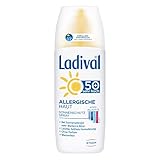 Ladival Allergische Haut Sonnencreme Spray LSF 50+ – Parfümfreies, Sonnenspray für Allergiker – ohne Farb- und Konservierungsstoffe, wasserfest – 1 x 150 ml