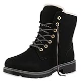 VAN HILL Warm Gefütterte Worker Boots Damen Outdoor...