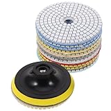 HOMSFOU Diamantpolierpad Nasspolierscheiben für Marmorstein Effiziente Ersatzschleifpads für Handpolieren und Schleifen