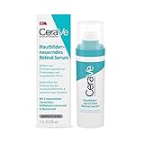 CeraVe Hautbilderneuerndes Retinol Serum, Gesichtsserum für ebenmäßige Haut und aufgehellte Pickelmale, Mit Ceramiden und Niacinamid, 1 x 30 ml