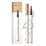 HOUSN Waterproof Liquid Eyebrow Pencil, mit Vier Gabelspitzen, schnell trocknend und langlebig Augenbrauenstift, Bauen Sie einen hochnatürlichen Make-up, Farbton Wischfest, 02#(dunkelbraun)