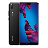 HUAWEI Huawei P20 128 GB 5,8 Zoll FHD+ FullView Android 8.1 Smartphone ohne SIM mit Veho Kopfhörer, Einzel-SIM, UK-Version - Schwarz (erneuert)