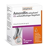 Amorolfin-ratiopharm 5% wirkstoffhaltiger Nagellack: Effektive Behandlung bei Nagelpilzinfektionen – einfache Anwendung nur einmal pro Woche, 3 ml Lösung