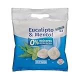 Bonbons mit Eukalyptus- und Mentholgeschmack, 0% Zucker, spanisch, 12er-Pack