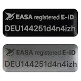 Flying-Drone Drohnen Plakette e-ID Kennzeichen Schild Alu |...