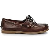 PAYMA - Herren Bootsschuhe Segelschuhe Mokassins aus Seahorse Geölt Leder 2 Eye Classic Lace Docksides. Mehrfarbige Gummisohle. Farben: Braun. Größe 43